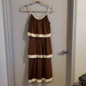 VINTAGE Dress 1970'S = TEJO OF CALIFORNIA = BOHO, FLOWY , GROOVY BABY